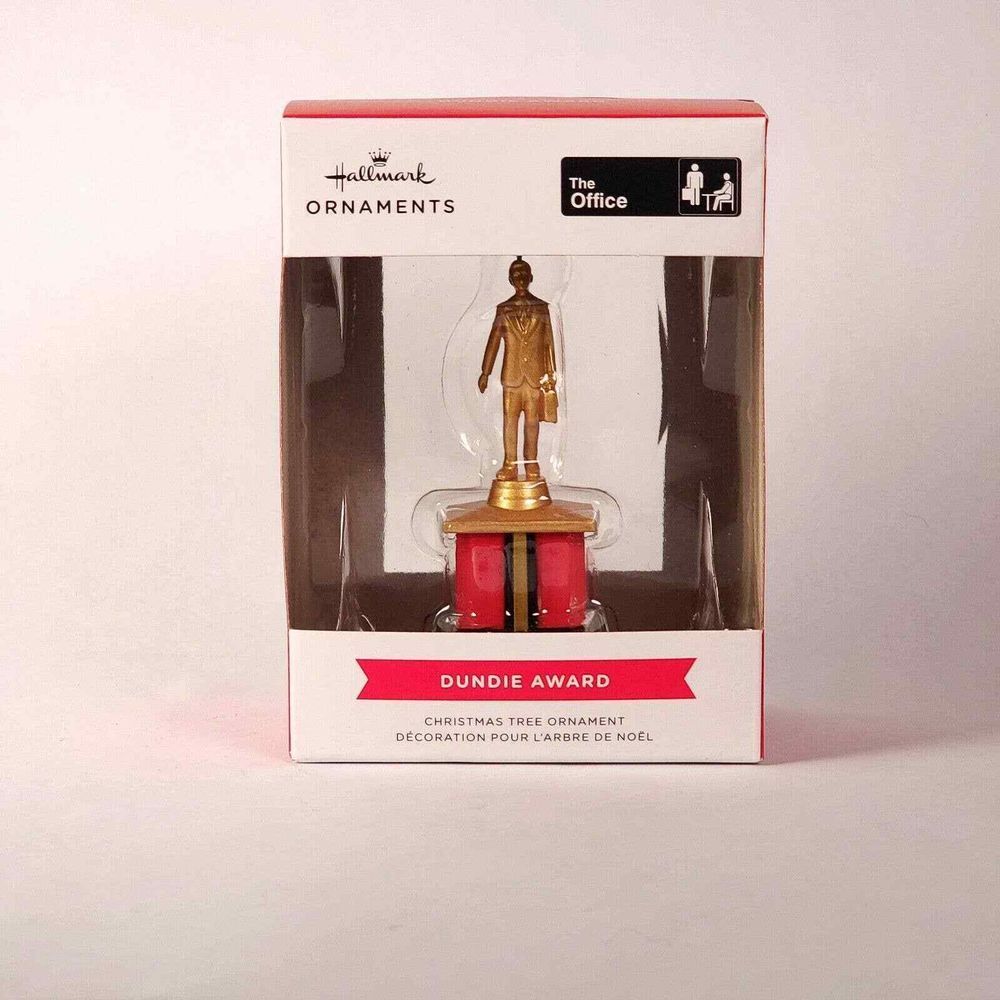 Hallmark The Office Dundie Award Ornament 2022 Cake Topper NEW Christmas Gift